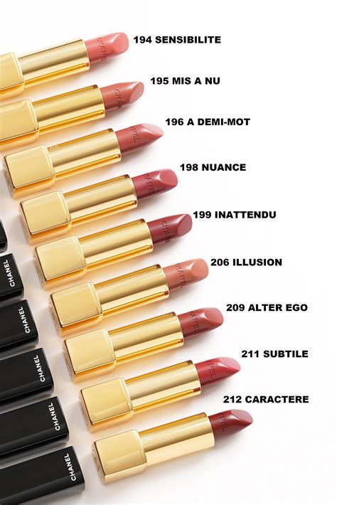 Chanel discontinued lipstick colors